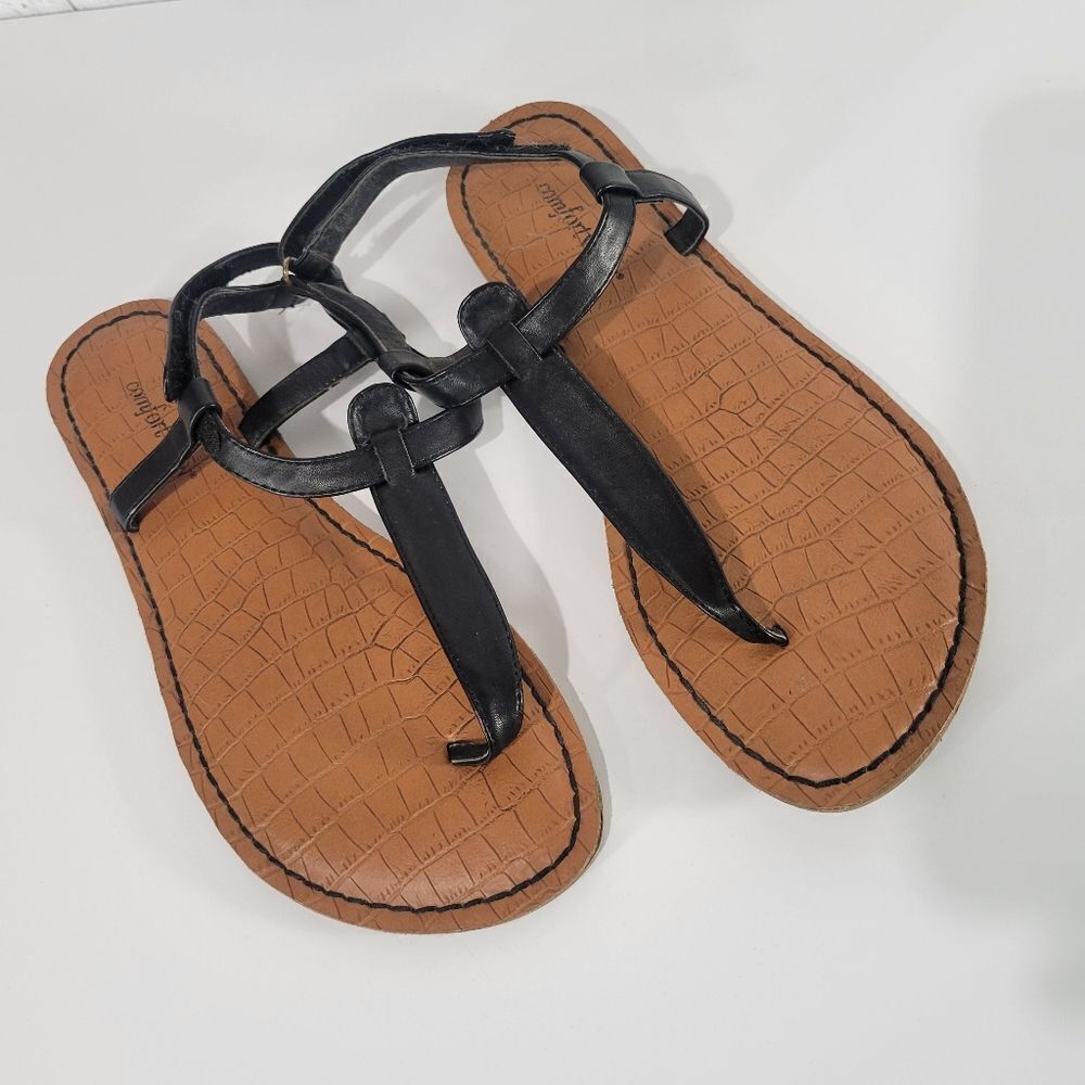 Comfort wear black sandals